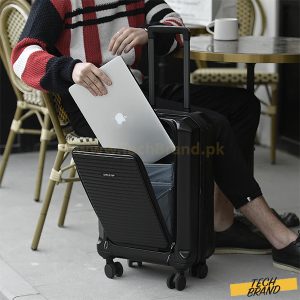 Simple trip Business trolly 4-wheels with USB Charging port and TSA Lock Fiber Body Cabin Size 21 inch