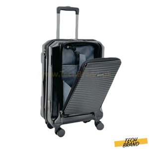 Simple trip Business trolly 4-wheels with USB Charging port and TSA Lock Fiber Body Cabin Size 21 inch