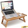 Medium Bamboo Laptop Table with Cooling Fan