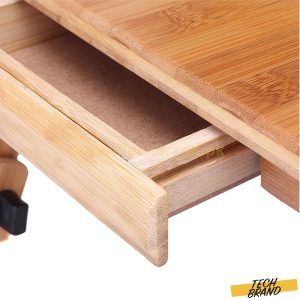 Medium Bamboo Laptop Table with Cooling Fan