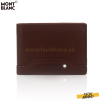 MONTBLANC LUXURY LEATHER WALLET 6CC BROWN