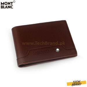 MONTBLANC LUXURY LEATHER WALLET 6CC BROWN