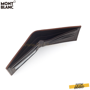 MONTBLANC LUXURY LEATHER WALLET 6CC BROWN