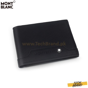 MONTBLANC LUXURY LEATHER WALLET 6CC BLACK