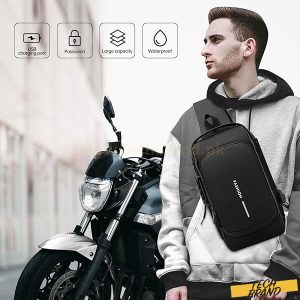 Fashion Crossbody Bag Anti-theft Sling Backpack With Password Lock