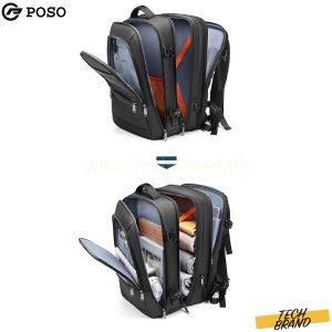 POSO 17.3 LAPTOP BACKPACK DAILY BUSINESS TRAVEL WITH USB PORT MODEL PS-660