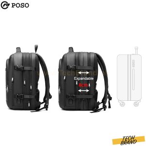 POSO 17.3 LAPTOP BACKPACK DAILY BUSINESS TRAVEL WITH USB PORT MODEL PS-660