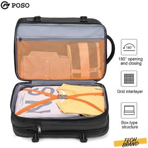 POSO 17.3 LAPTOP BACKPACK DAILY BUSINESS TRAVEL WITH USB PORT MODEL PS-660