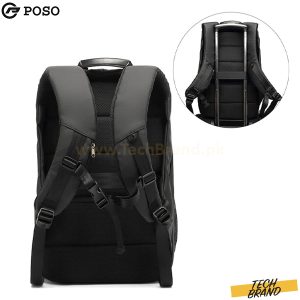 POSO 17″ Laptop Backpack TSA Travel Backpack black Model PS-655