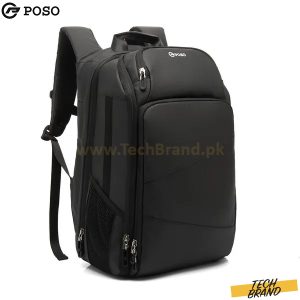 POSO 17″ Laptop Backpack TSA Travel Backpack black Model PS-655