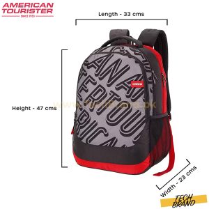 American Tourister Popin 31 Ltrs Grey Casual Backpack