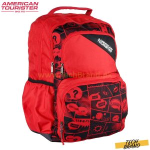 AMERICAN TOURISTER Large 35 L Backpack Doodle 03 Red & Black