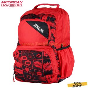 AMERICAN TOURISTER Large 35 L Backpack Doodle 03 Red & Black