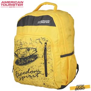 AMERICAN TOURISTER Large 36 L Backpack Pop 01 (Black, Yellow)