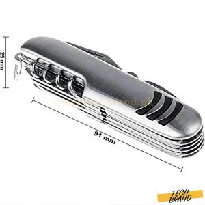 11-in-1 Swiss Army Knife Stainless Steel