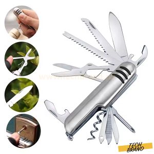 11-in-1 Swiss Army Knife Stainless Steel