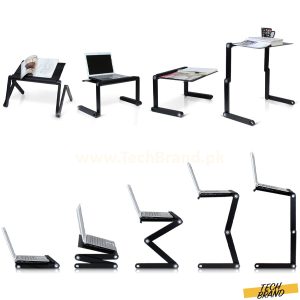 Zigzag 360° Adjustable Laptop Stand with Cooling Fan