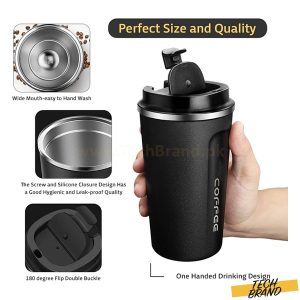 LED Stainless Steel Travel Mug 510ML - Leak Proof, Vacuum Insulated