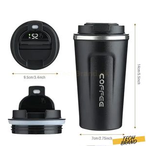 LED Stainless Steel Travel Mug 510ML - Leak Proof, Vacuum Insulated