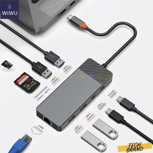 WiWU LINKER A923RPT 9in1 USB-C Adapter