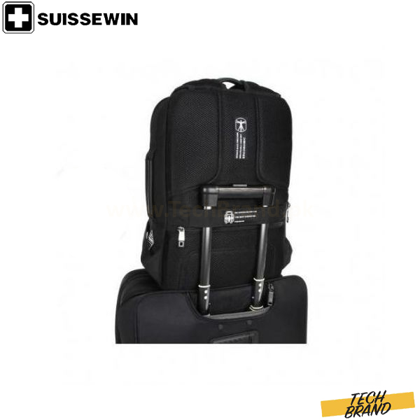 Suissewin 15.6″ Laptop Backpack Black SD6902 Suissewin 15.6″ Laptop Backpack Black SD6902