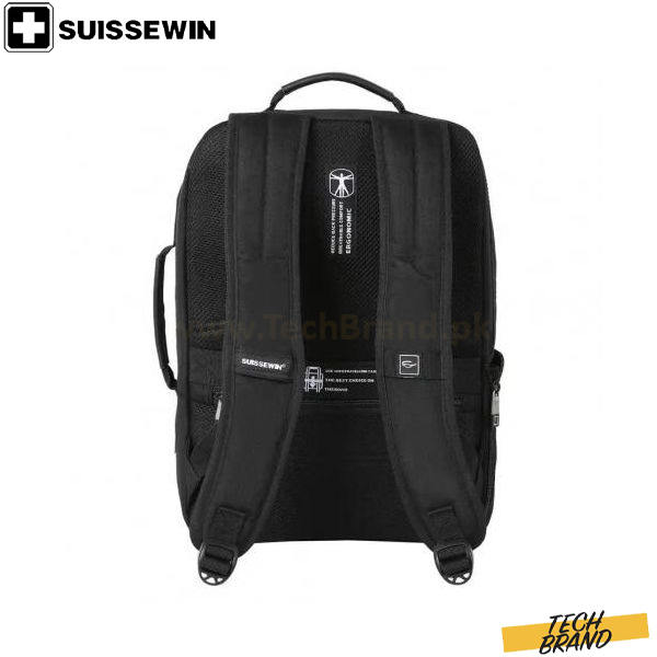 Suissewin 15.6″ Laptop Backpack Black SD6902 Suissewin 15.6″ Laptop Backpack Black SD6902