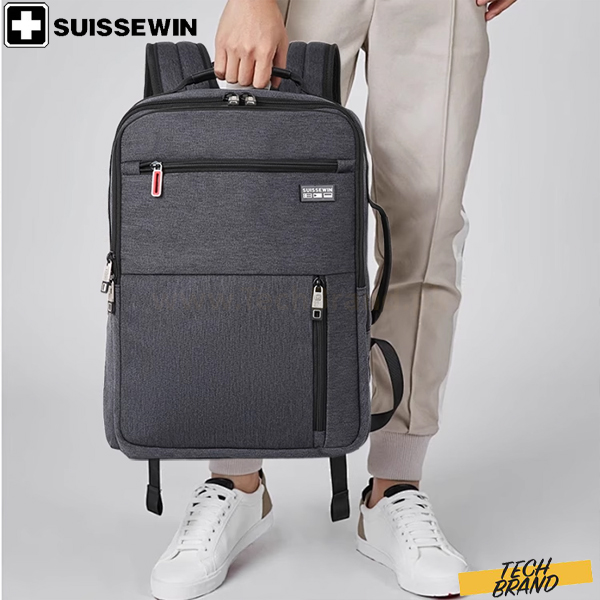 Suissewin 15.6″ Laptop Backpack Grey SD6902 Suissewin 15.6″ Laptop Backpack Grey SD6902