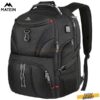 MATEIN Backpack for Men, Large Laptop Backpack with USB Port, Travel Backpacks for Women Student, Big College School Bookbag Water Resistant TSA Business Computer Bag Fit 17 Inch Notebook, Black