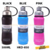 HOMEATIC Steel Water Bottle 500ml (HKD-850)