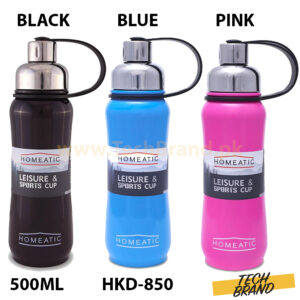 HOMEATIC Steel Water Bottle 500ml (HKD-850)