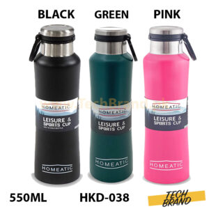 HOMEATIC Water Bottle Steel 550ml (HKA-038)