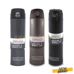HOMEATIC 500ml Steel Water Bottle (HKD-837)