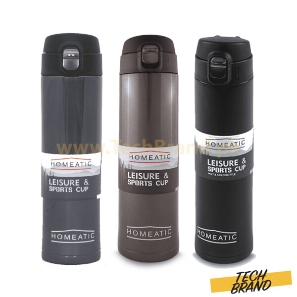 HOMEATIC 500ml Steel Water Bottle (HKD-837)