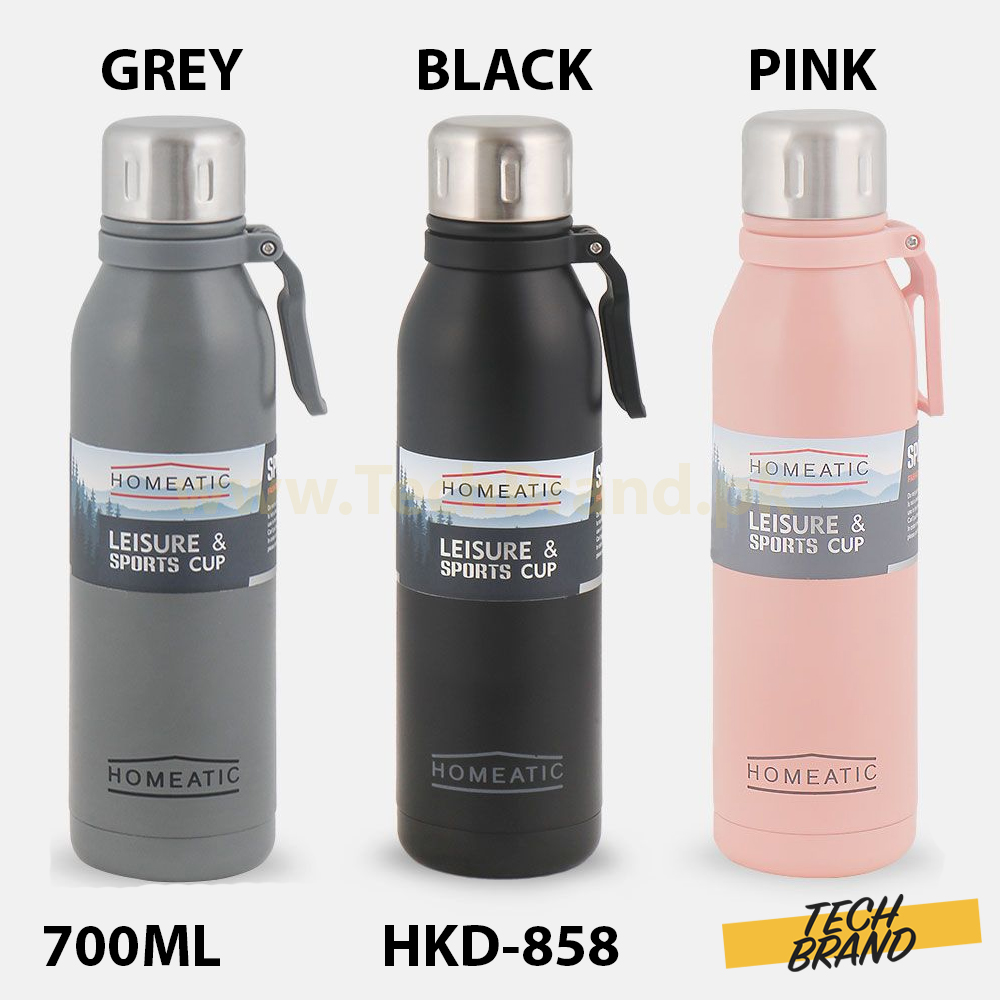HOMEATIC 700ml Steel Water Bottle (HKD-858) HOMEATIC 700ml Steel Water Bottle (HKD-858)