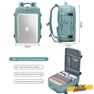 BUYLOR 15.6″ Travel Backpack With USB Port