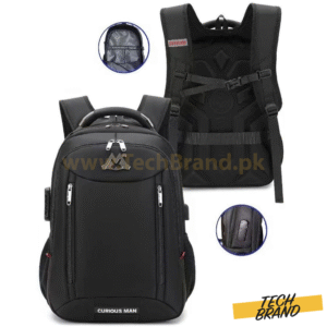 Curious Man Backpack TSA LOCK & USB PORT (RS1 DY-2702)