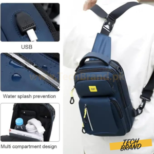 Caterpiller Crossbody Shoulder Bag with USB Port