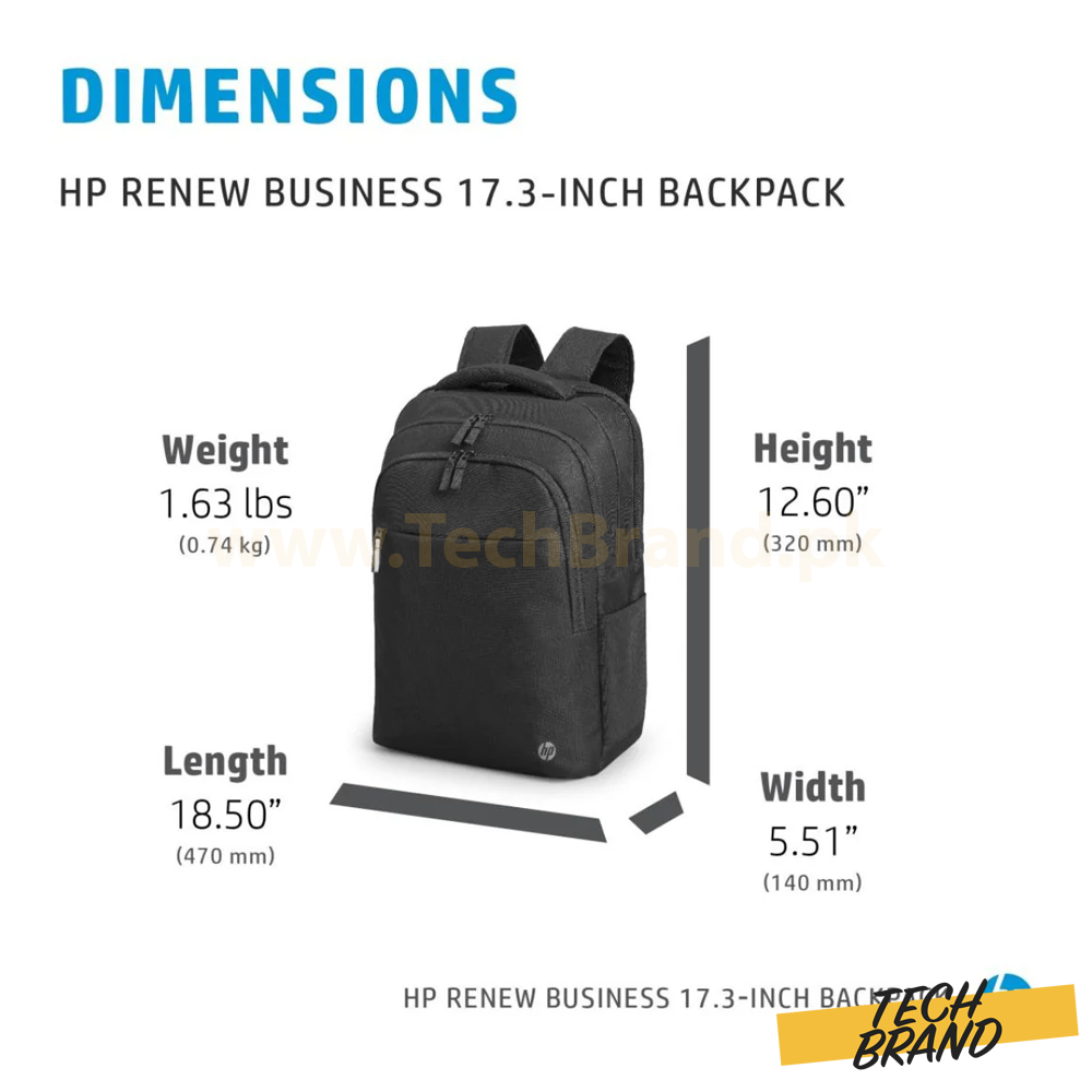 HP Renew Business Backpack for 17.3″ – Black (M55004-001) HP Renew Business Backpack for 17.3″ – Black (M55004-001)