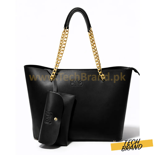 .Premium Tote Bag with Gold Chain Premium Tote Bag with Gold Chain