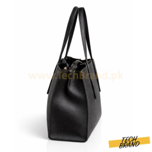Women's Black Leather Tote Bag
