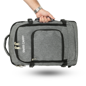 Swiss Carry Travel Backpack 40L Flight Approved SC-2927 Grey